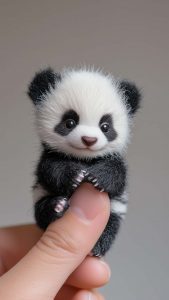 Cute Little Panda iPhone 16 Wallpaper