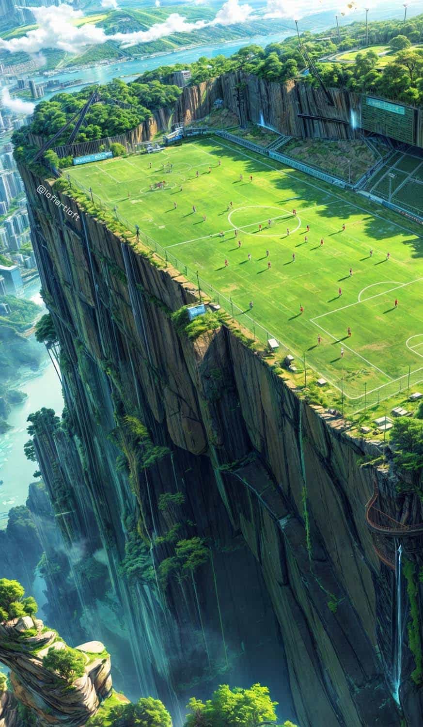 Football Ground on Mountains