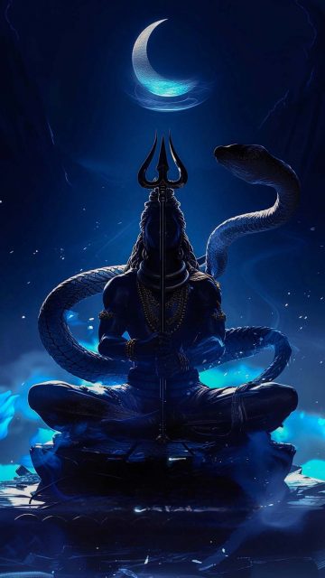 God Shiva Moon