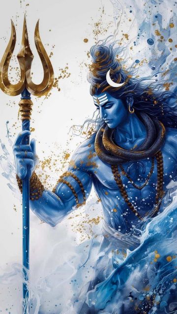 God Shiva with Trident