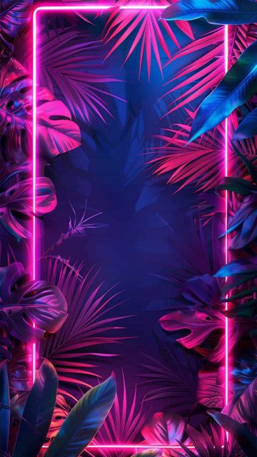 Neon Border Foliage