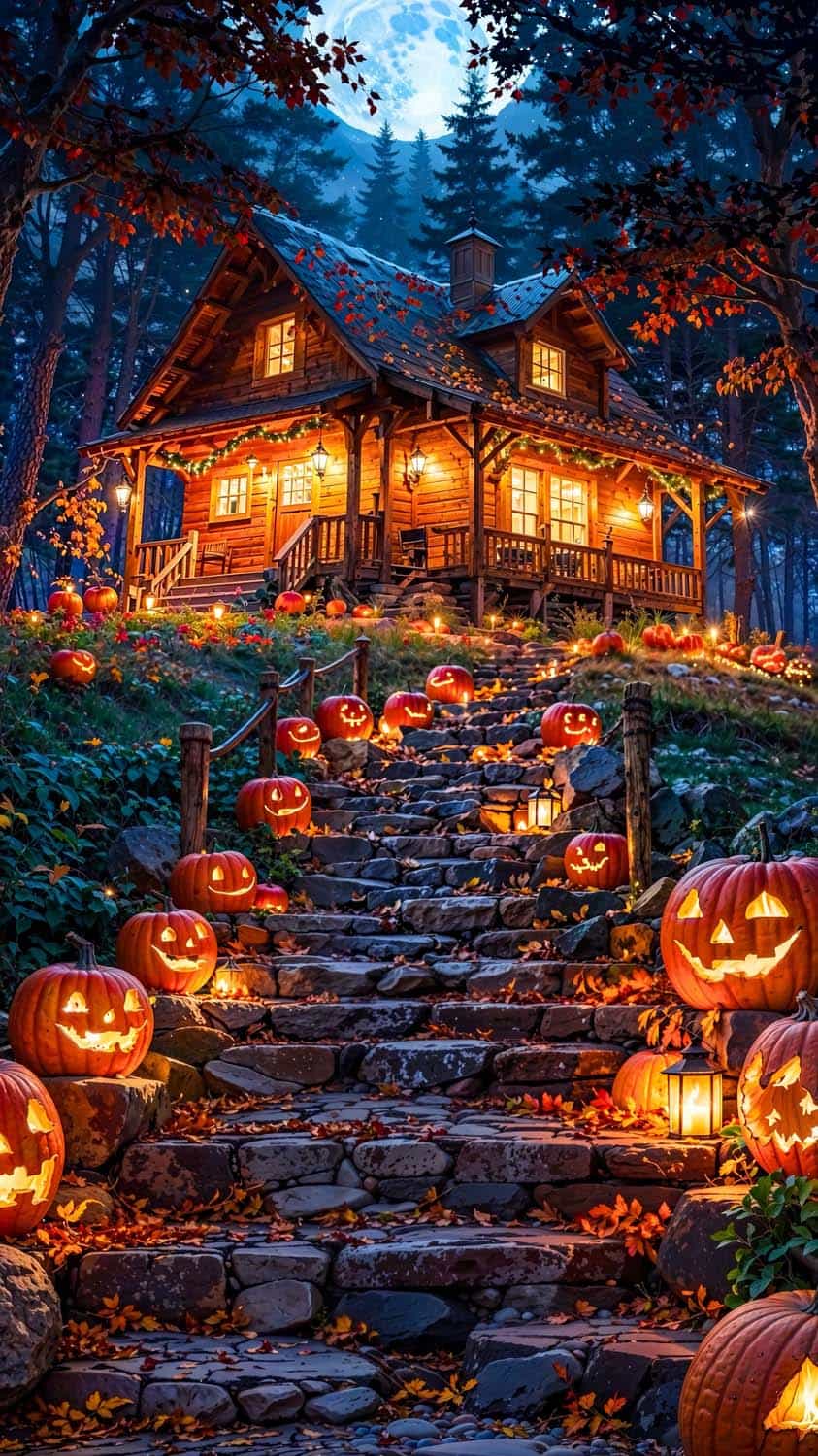 Pumpkin House Halloween Wallpaper