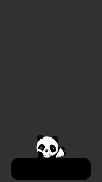 iOS 18 App Dock Panda Wallpaper