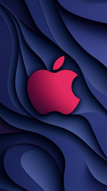 iPhone 16 Pro Max Apple 3D Logo Wallpaper