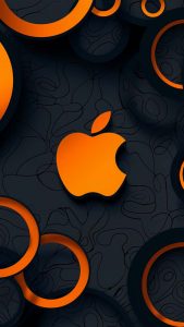 iPhone 16 Pro Max Apple Logo Circles Wallpaper