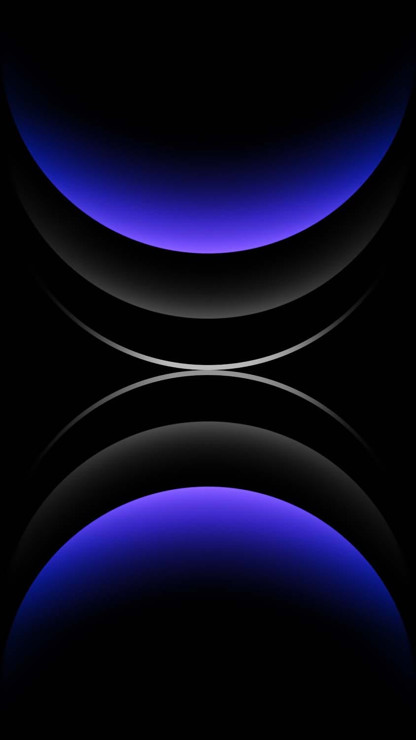 iPhone 16 Pro Max Blue Circles Wallpaper