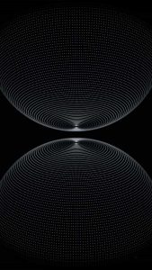 iPhone 16 Pro Max Dark Black Spheres Wallpaper