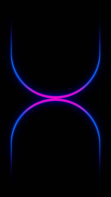 iPhone 16 Pro Max Dark Blue Circle Lines Wallpaper