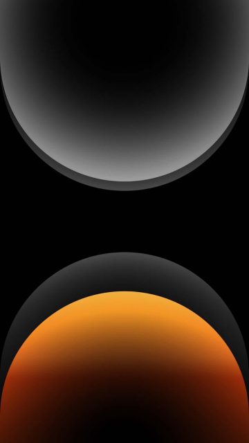 iPhone 16 Pro Max Grey Circles Wallpaper