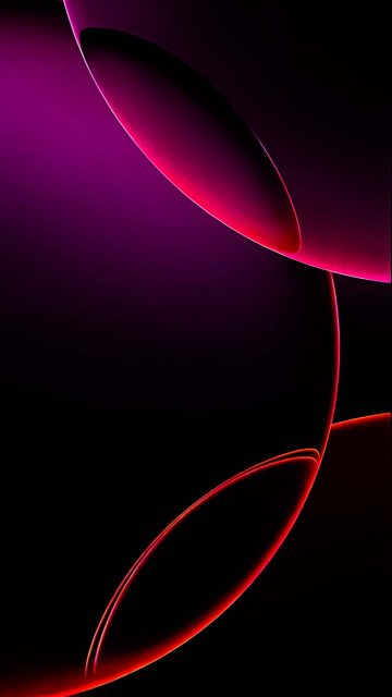 iPhone 16 Pro Purple Circles Wallpaper