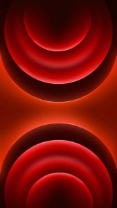 iPhone 16 Pro Red Circles Wallpaper