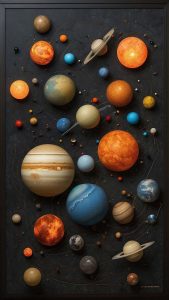 3D Planets Wallpaper