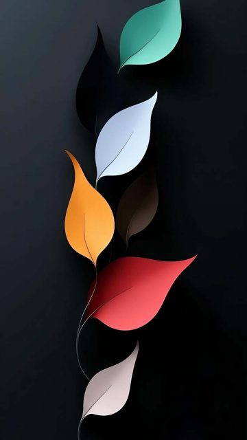 Abstract Leaves Wallpaper