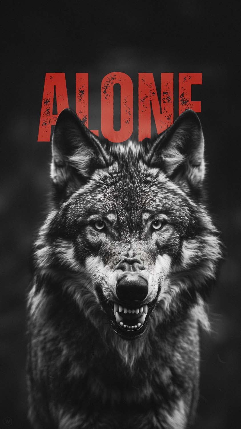 Alone Wolf Wallpaper