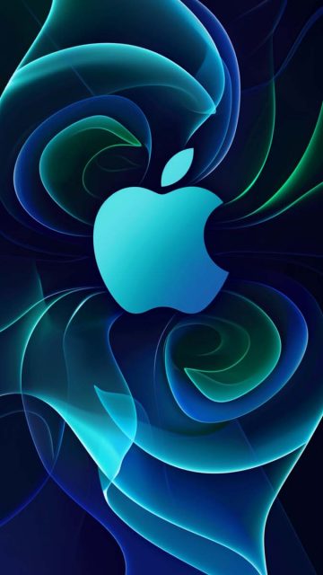 Apple Blue Abstract Wallpaper