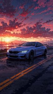 BMW M4 Sunset Wallpaper