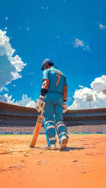 Cricket MS Dhoni Wallpaper