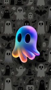 Cute Ghost Halloween Wallpaper