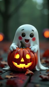 Cute Halloween Ghost Wallpaper