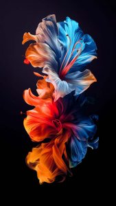 OLED Flowers Wallpaper