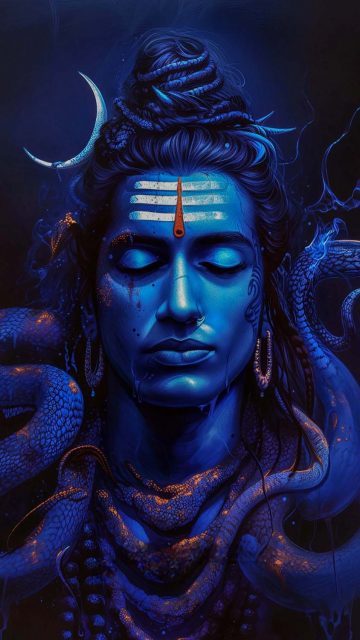 Shiva God with Snakes