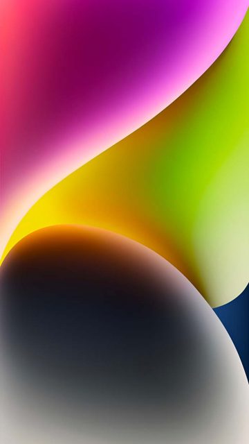 iOS 18 3D Colorful Shapes Wallpaper