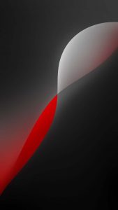 iOS 18 Abstract Dark Red Wallpaper