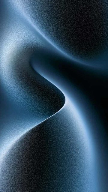 iPhone 16 Pro Abstract Blue Waves Wallpaper