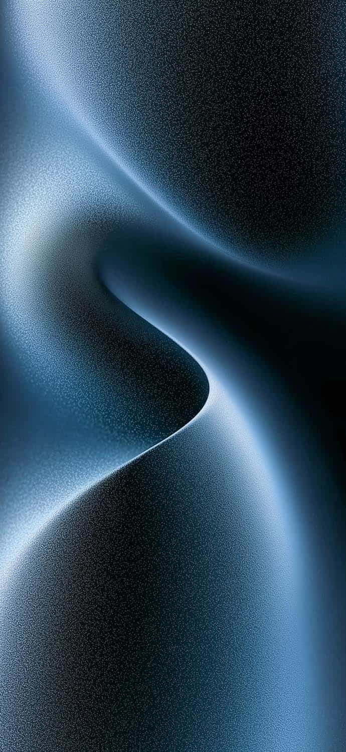 iPhone 16 Pro Abstract Blue Waves Wallpaper