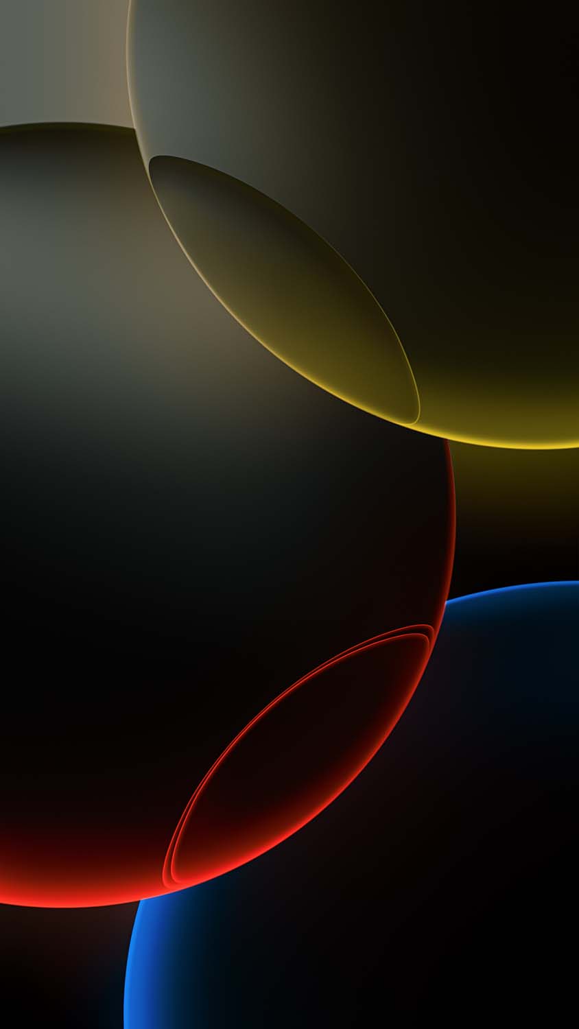 iPhone 16 Pro Colorful Circles Wallpaper