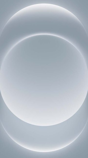 iPhone 16 Pro Dual Circles White Wallpaper