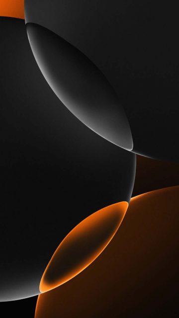 iPhone 16 Pro Orange Black Wallpaper