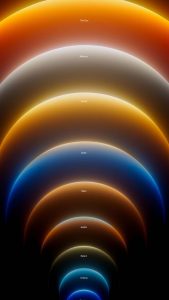 iPhone 16 Pro Solar System Wallpaper