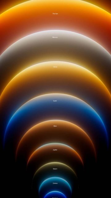 iPhone 16 Pro Solar System Wallpaper