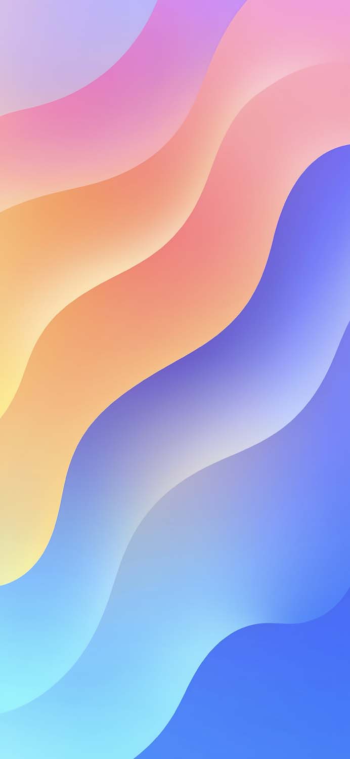 3D Colorful Waves Wallpaper