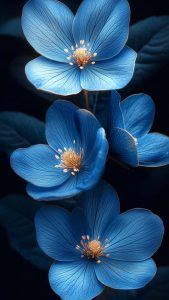 Blue Flowers Wallpaper