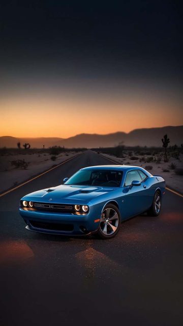 Dodge Challenger Blue Wallpaper