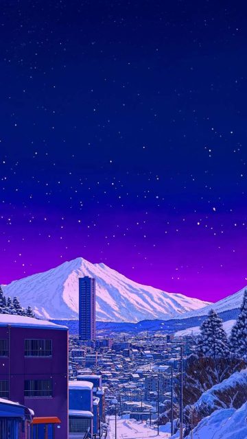 Fuji City Wallpaper