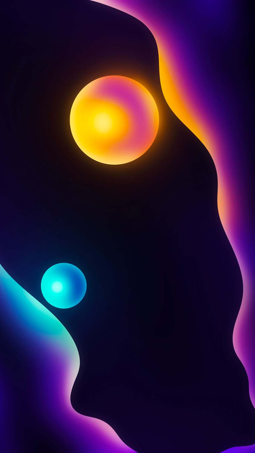 Glowing Spheres Wallpaper