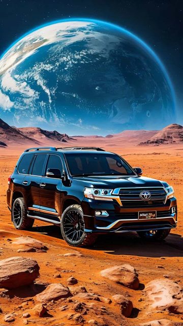 Land Cruiser on the Moon Wallpaper