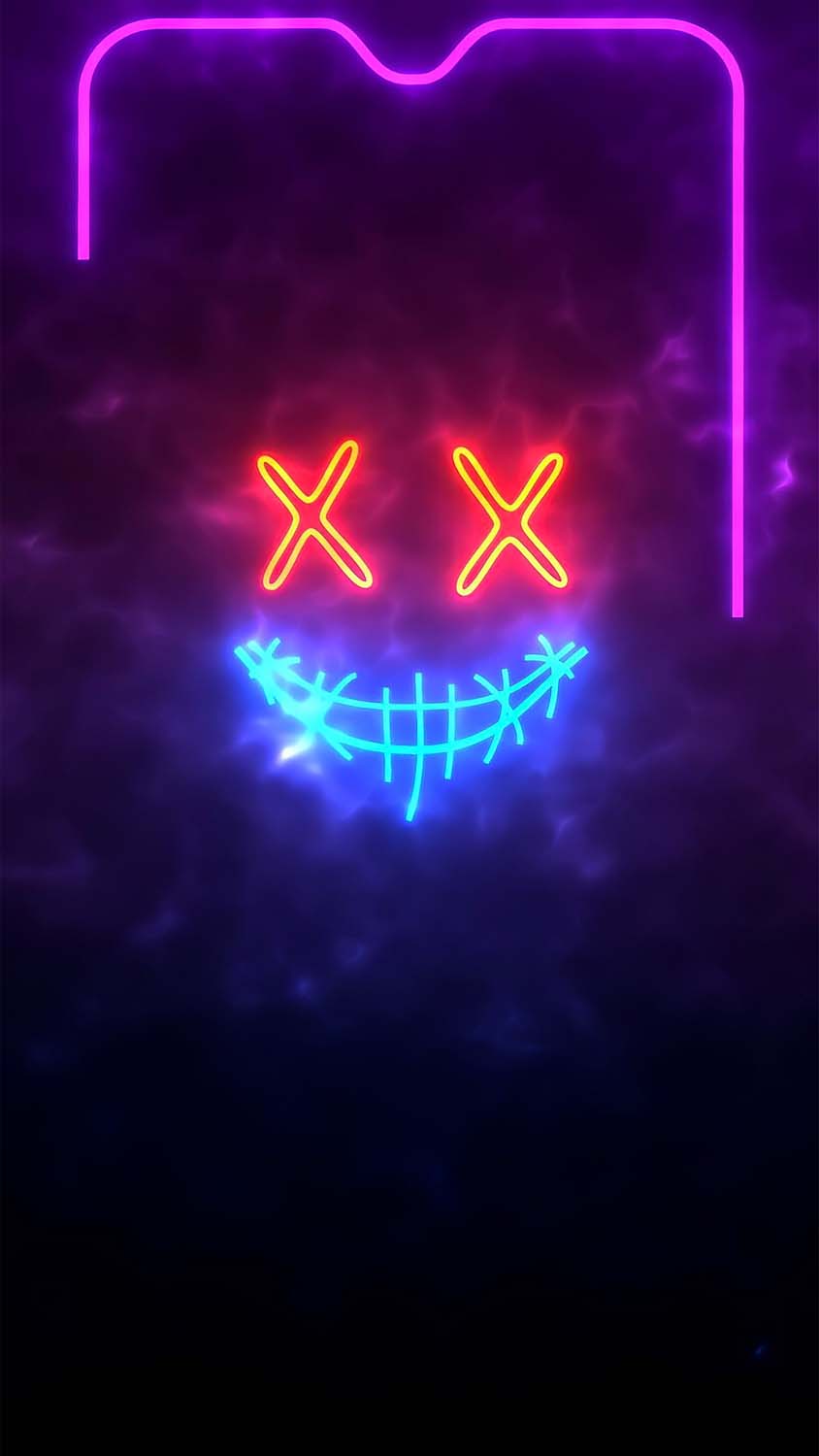 Neon Mask Wallpaper