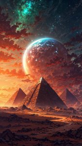 Pyramids Apocalyptic Wallpaper