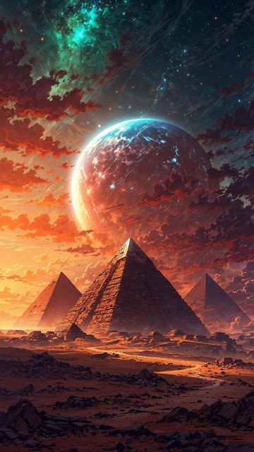 Pyramids Apocalyptic Wallpaper