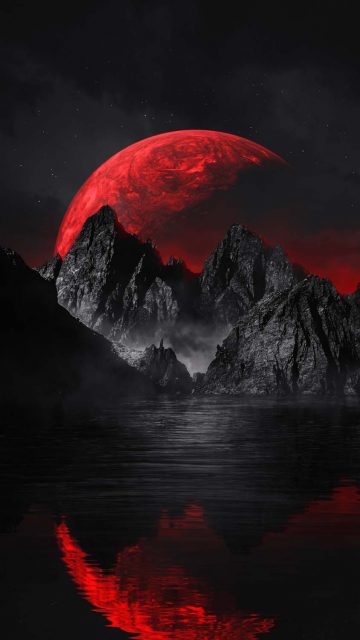 Red Moon Wallpaper