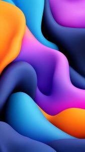 Waves Colorful 3D Wallpaper