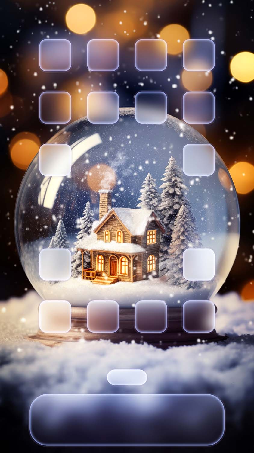 iOS 18 App Dock Christmas Wallpaper