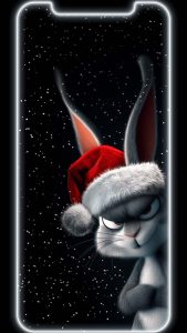 iPhone 14 Christmas Bunny Wallpaper