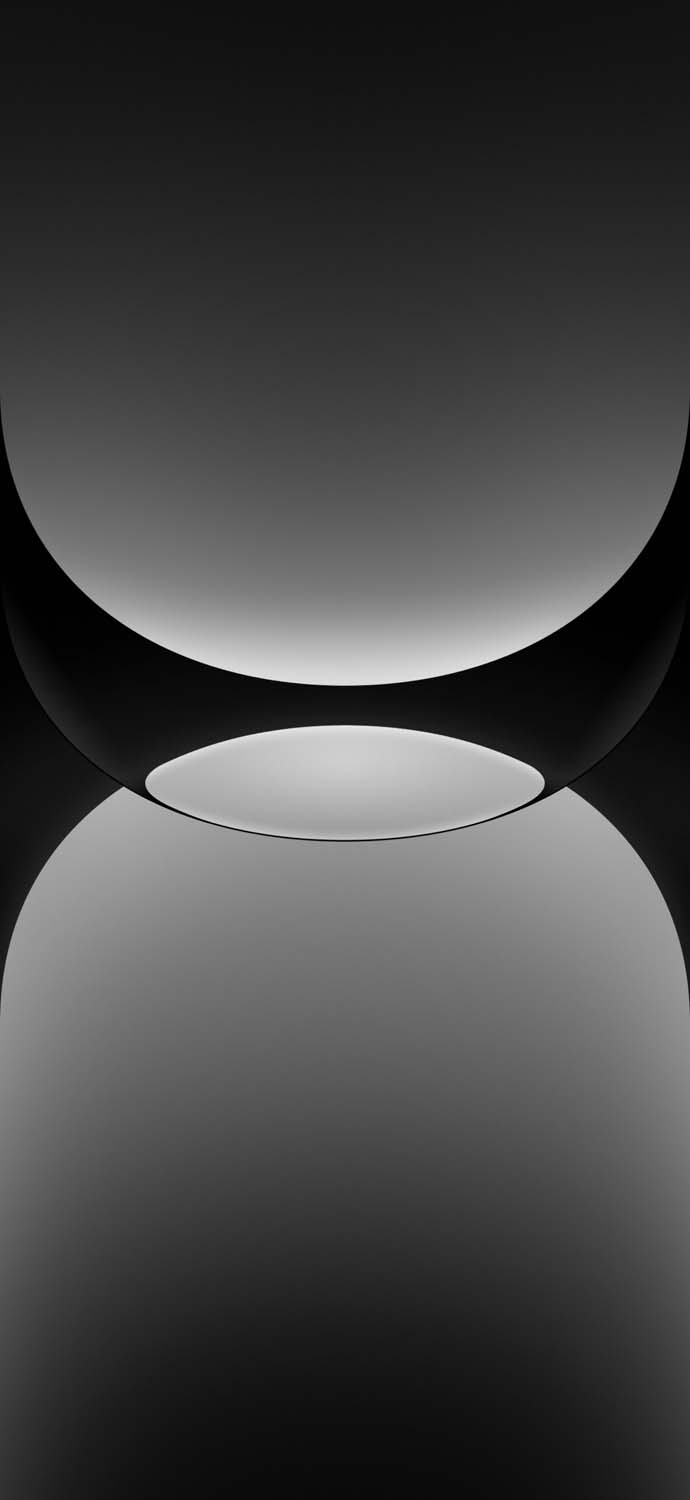 iPhone 16 Pro Dual Grey Wallpaper