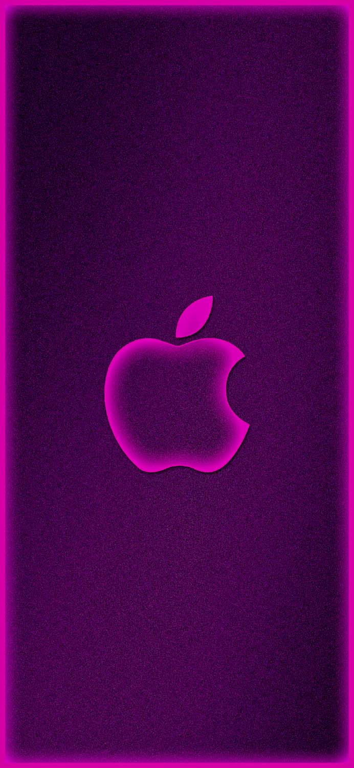 Apple Logo Purple Wallpaper