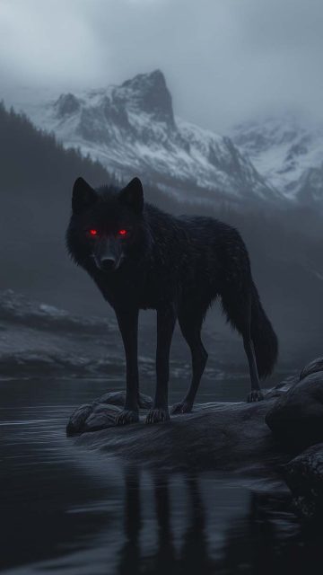 Black Wolf Wallpaper